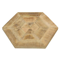 Adger - 2 Piece Hexagonal Nesting Tables - Natural And Black