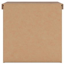 Savonport - Two Drawer Night Stand - White / Brown