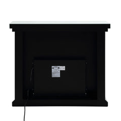 Noralie - 40" Fireplace - Mirrored & Faux Diamonds