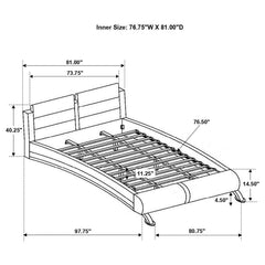 Jeremaine - Upholstered Platform Bedroom Set With LED