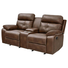 Damiano - Reclining Loveseat - Light Brown