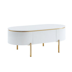 Daveigh - Coffee Table - White High & Gold