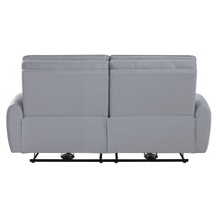 Jeromie - Power Motion Sofa With USB Port - Gray Synthetic Leather