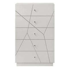 Esther - Chest - White / Silver
