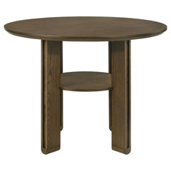 Ottowa - 5-Piece Round Counter Height Dining Room Set - Brown