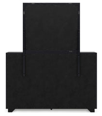 Londer - Black - Dresser And Mirror