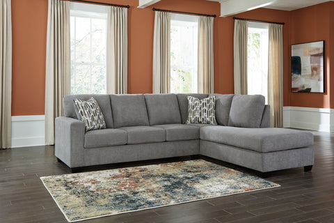 Turnout - Gray - 2-Piece Sectional With Raf Corner Chaise