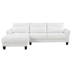 Caspian - Upholstered Curved Arm Chaise Sectional Sofa