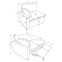 Collins - Modular Power Loveseat