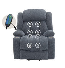 Omarion - Power Recliner With Lift & Heating & Massage