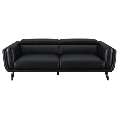 Shania - Upholstered Low Back Sofa - Black