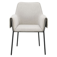 Jirina - Arm Chair (Set of 2) - Beige Chenille