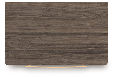 Kendanport - Two Drawer Night Stand - Brown / White