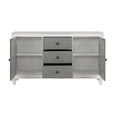 Katia - Server - Rustic Gray & Weathered White