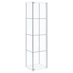 Bellatrix - 4-Shelf Clear Glass Curio Cabinet