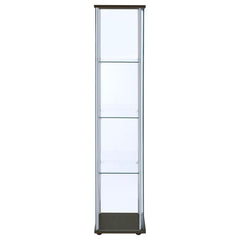 Bellatrix - 4-Shelf Clear Glass Curio Cabinet