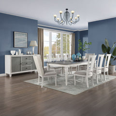 Katia - Hostess Chair (Set of 2) - Light Gray & Weathered White
