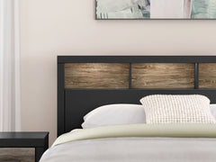 Broachmyn - Lighted Bookcase Panel Bed
