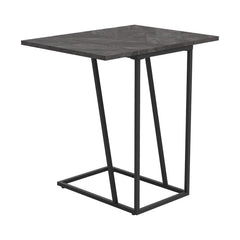 Carly - Expandable Engineered Wood C-Shaped Side Table