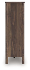 Pamytta - Five Drawer Wide Chest - Brown