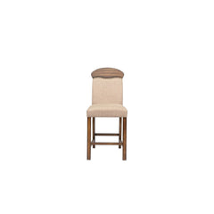 Maurice - Counter Height Chair (Set of 2) - Linen & Oak