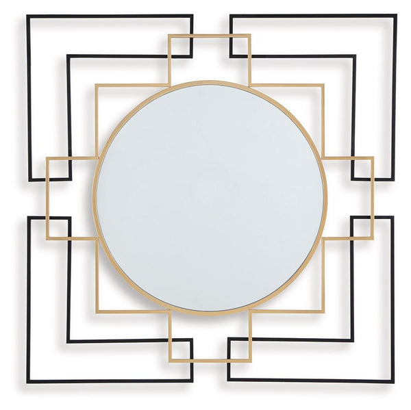 Oceanal - Black / Gold Finish - Accent Mirror