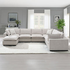 Marisa - Modular Ottoman - Beige Boucle