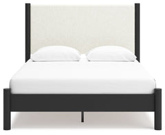 Cadmori - Upholstered Panel Bed