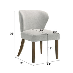 Dillon - Side Chair (Set of 2) - Gray / Walnut