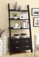 Colella - 4-Drawer Storage Bookcase - Cappuccino