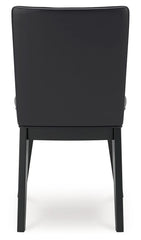 Jettaya - Black - Dining Upholstered Side Chair (Set of 2)