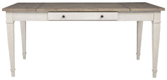 Skempton - White - RECT DRM Table w/Storage