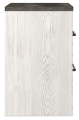 Gerridan - Two Drawer Night Stand - White / Gray