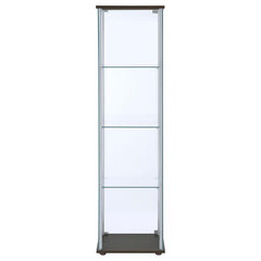 Bellatrix - 4-Shelf Clear Glass Curio Cabinet