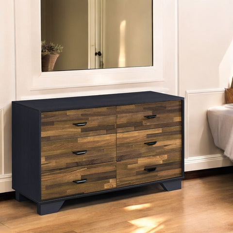 Eos - Dresser - Walnut & Black