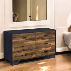 Eos - Dresser - Walnut & Black
