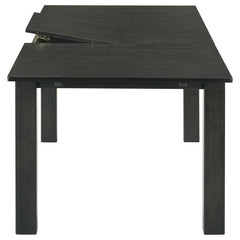 Jakob - Rectangular Extension Leaf Dining Table - Black