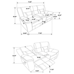 Greer - Upholstered Motion Reclining Loveseat