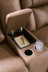 Mackmenville - Double Reclining Loveseat With Console