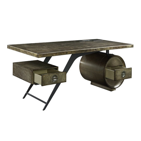 Brancaster - Executive Writing Desk With USB - Bronze