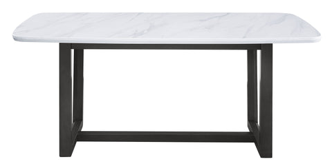 Madan - Dining Table - Marble Top & Weathered Gray Finish