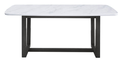 Madan - Dining Table - Marble Top & Weathered Gray Finish