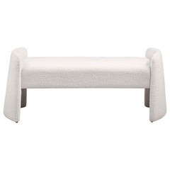 Peoria - Velvet Upholstered Accent Bench - Ivory