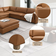 Brighton - Sectional Sofa - Brown