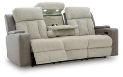 WhipLash - Sisal - Power Reclining Sofa With Adj Headrest