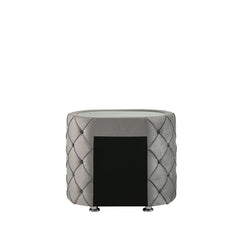 Perine - Nightstand - Gray Velvet