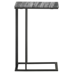 Vicente - Marble Top C-Shaped Sofa Side Table