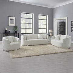 Odette - Chair With Pillow - Beige Chenille