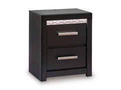 Shoralli - Two Drawer Night Stand - Black