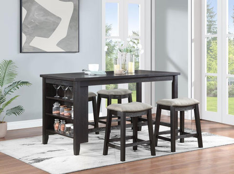 Elliston - Counter Height Dining Table - Dark Gray